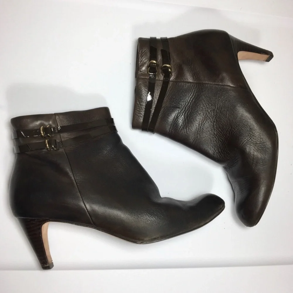 Cole Haan genuine leather brown booties. - Picture 2 of 6